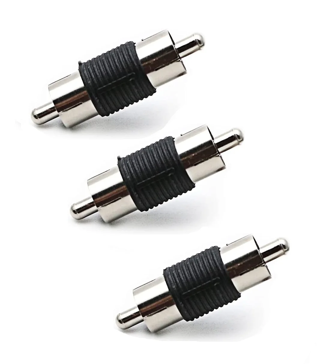 Factory Supply RCA Male to Male Coupler Dual Male Connector RCA M-M Adapter Nickel Plated factory