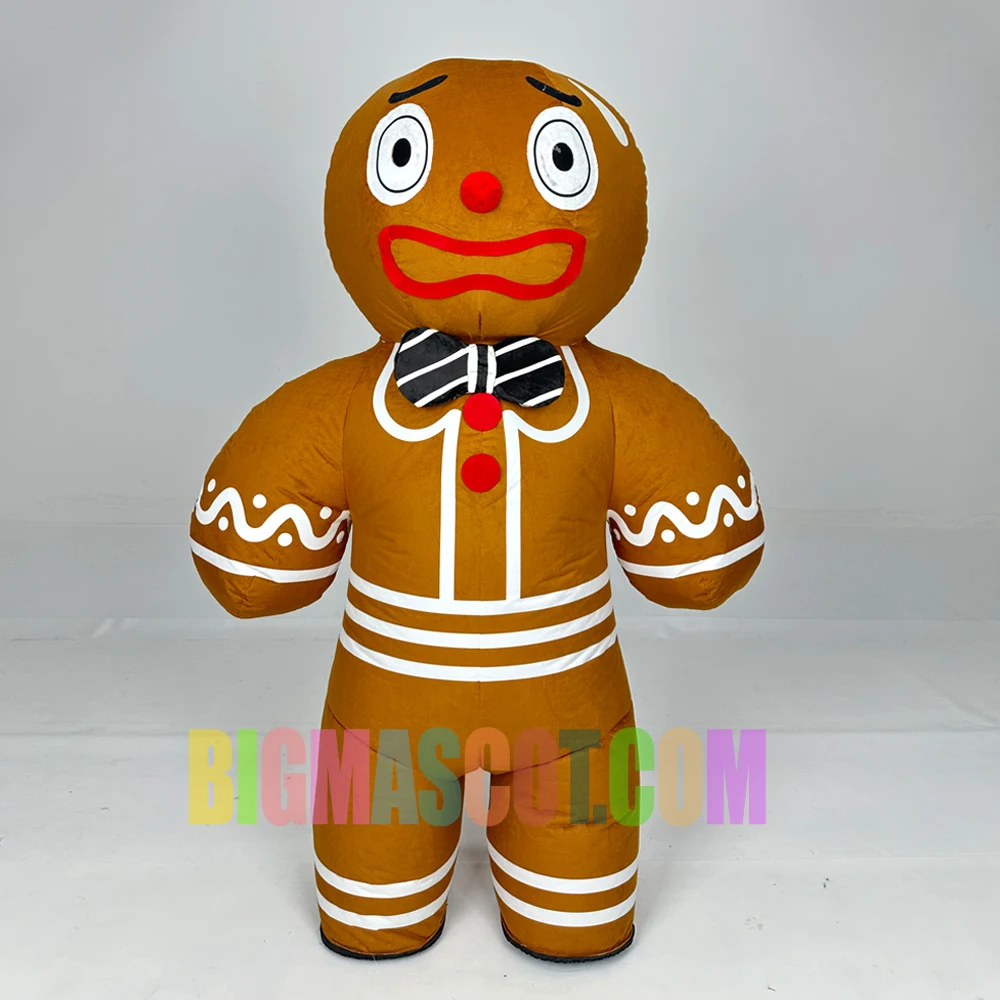 Disfraz inflable para adultos, Navidad, pan de jengibre, Halloween, disfraz inflable de hombre de jengibre para mujer, fiesta divertida de cosplay ( hombre-pan de jengibre