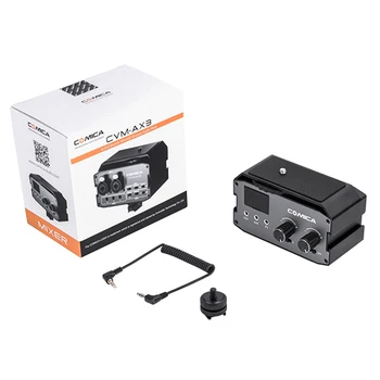 COMICA CVM-AX3 XLR/6.35mm/3.5mm (2-Groups)Port Camera Mixer Microphone Audio Mixer for Canon Nikon Sony Panasoni DSLR Camera detail image