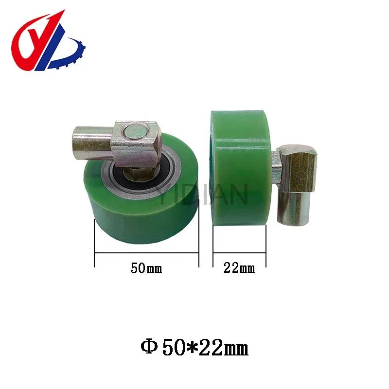 Woodworking Machinery Parts Pressure Roll Pressing Roller Silicon Rubber Wheel for Profile Wrapping Machine