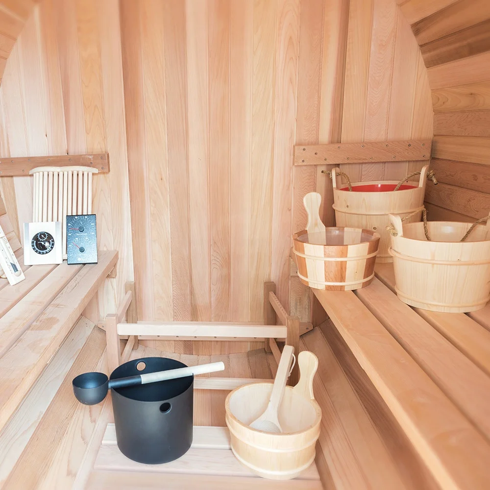 Аксессуары для наружной сауны набор ведра включает термометр и гигрометр/песочные