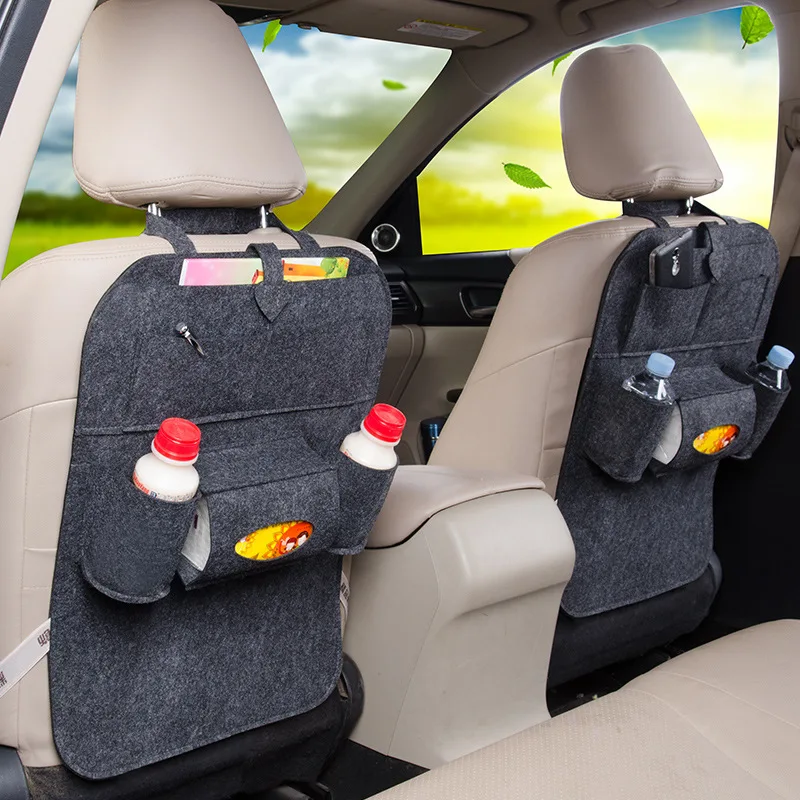 Details about   Auto Car Seat Back Storage Bags Multi-Pocket Organizer Holder Felt Box Case Home 