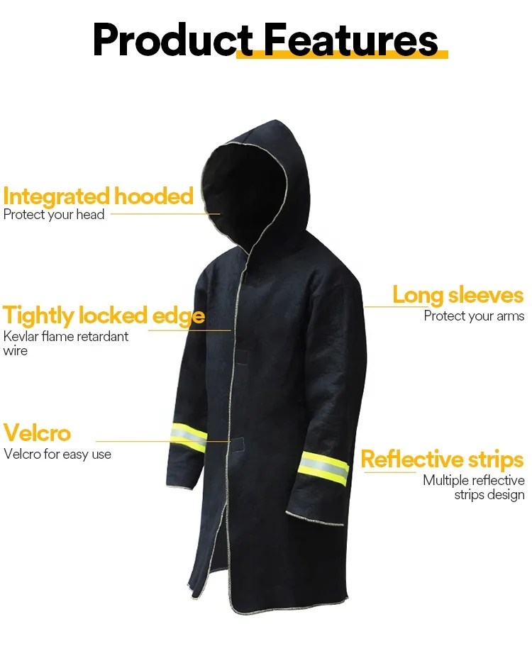 High Temperature Resistant 2912F 1600 Celsius Fire Escape Emergency Fiberglass Clothing