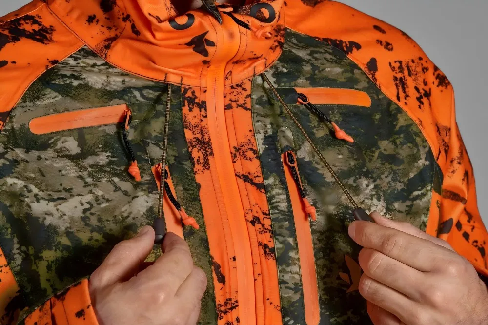 CONMR Functional Pockets Safety Design Hunting Jacket, High Visibility Camouflage Tactical Apparel OEM Custom Logo
