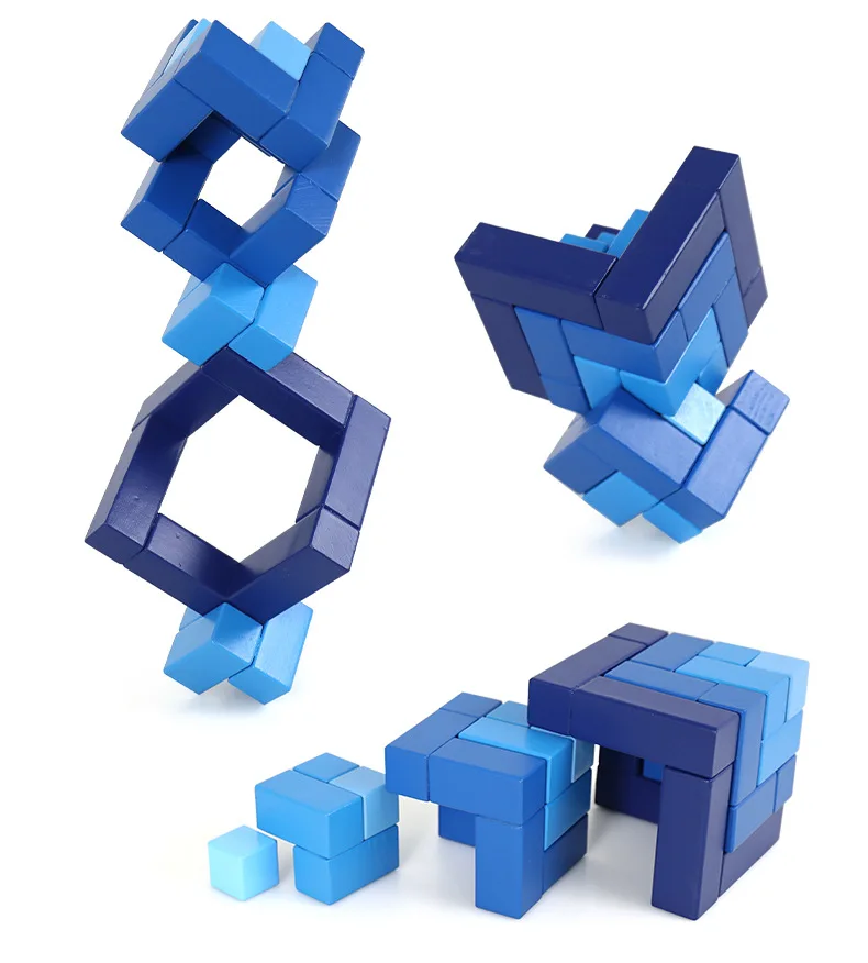 ODM Children'S Early Education Assembled Wooden Block Puzzle Toys