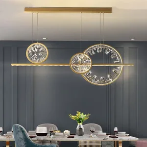 Modern LED Dining Room Pendant Light Small Iron Lustre Chandelier for Home-Hanging for Restaurant Bedroom Office Decorations