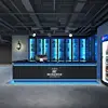 Black + black imitation stone desktop without corners