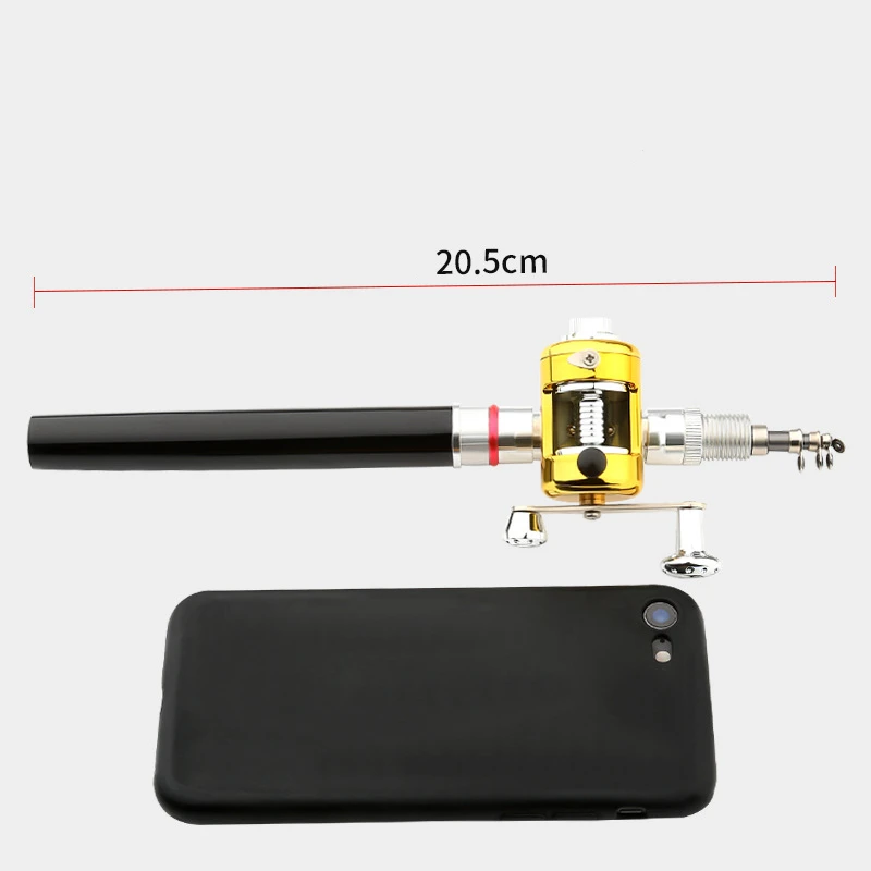 amazon compact fishing pole PiscatorZone Pen 55 Inch Mini Pocket Rod Travel Set for Ice Fly Sea Saltwater Freshwater 1.4m : Sports & Outdoors lightweight body fits in pocket Amazon Mini Fly Fishing Rod