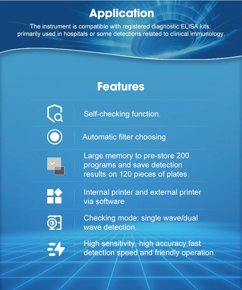 Dnx9620 Drawell Automatic Microplate Reader 8 Channel Microplate