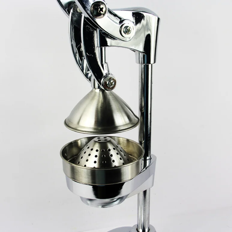 Commercial Grade Manual Citrus Juicer, Extractor, and Juice Press Silver Polished - Image 4