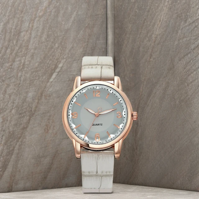 Luxury Watch for women student Versatile Trendy Exquisite imitation leather Strap Quartz wristwatch