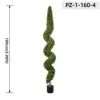 Albero a spirale sottile verde bosso chiaro (180 cm / 5,90 piedi)