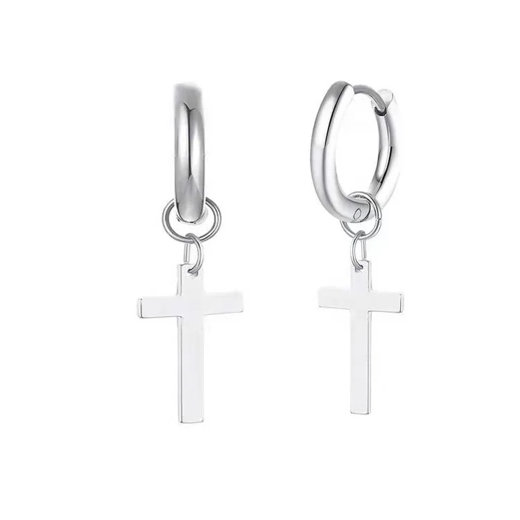 Pendientes De Aro De Acero Inoxidable Quirúrgico Con Bisagra - Sin Níquel, Unisex