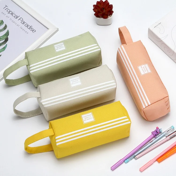 New Creative Student Stationery Pouch Pen Bag Double-layer Large ...