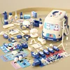 Scatola portaoggetti per ambulanza blu, set da 66 pezzi