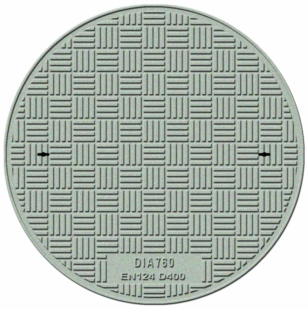 FRP Manhole Cover and Frame Round Septic Tank Lid Resin Sewer Cover