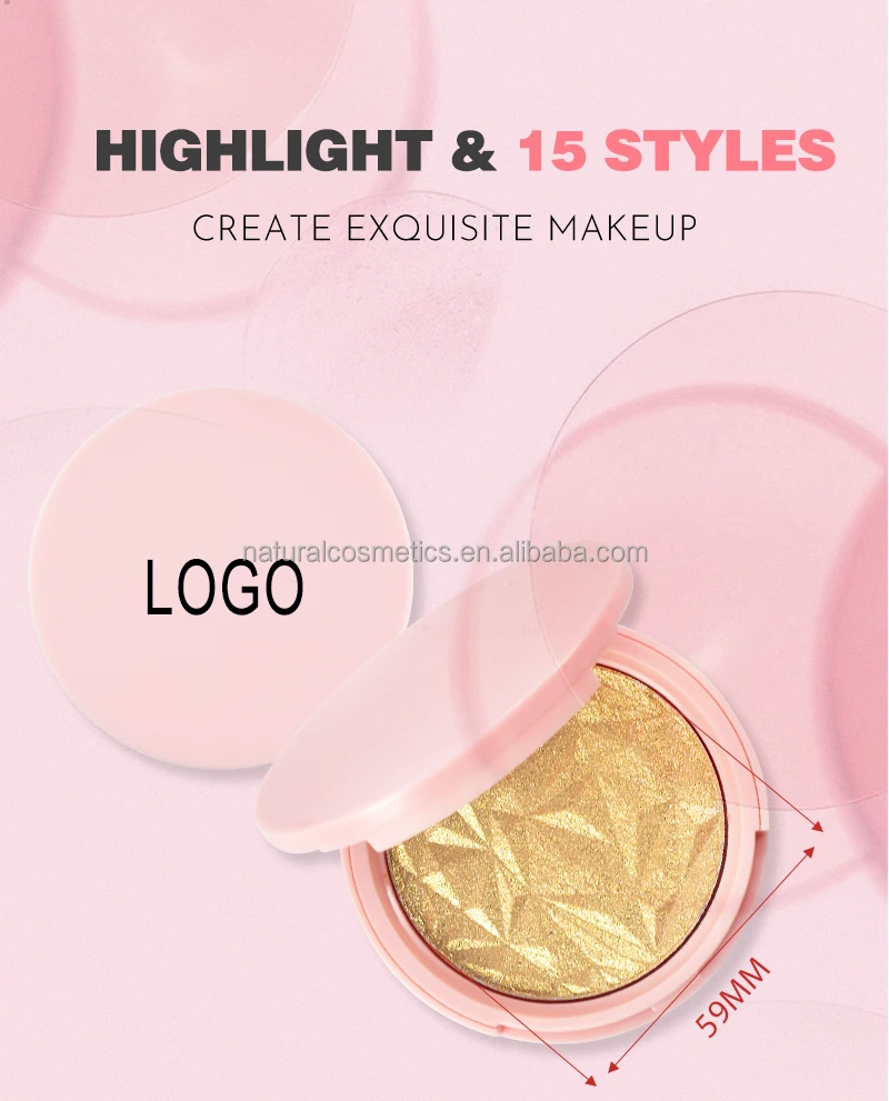 Wholesale Highlighter Makeup Cream Highlighter Compact Powder