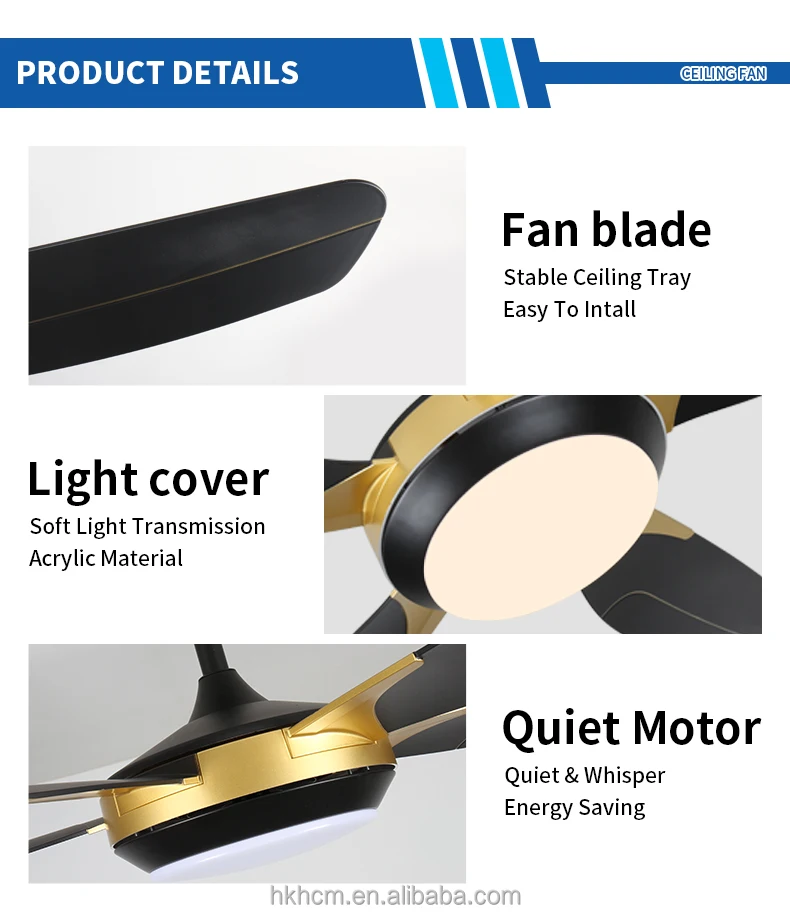 product wholesale 3cct ceiling fans with lights with remote control wooden ceiling fan high cfm quiet 3  blade bldc reversible-14