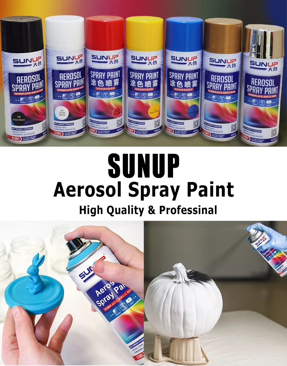 Wholesale White Black Gold Chrome Color Spray Paint Acrylic Aerosol Spray Paint For Coating And