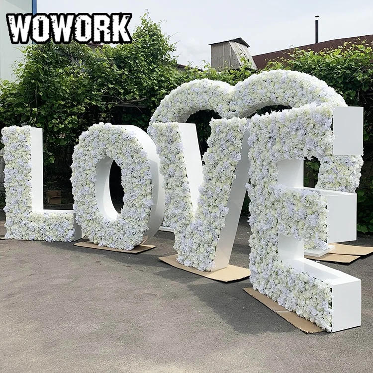 2025 WOWORK Customization 4ft Height Floral Marquee Letter 18 Numbers of DIY FLOWER LETTER Decoration for Event