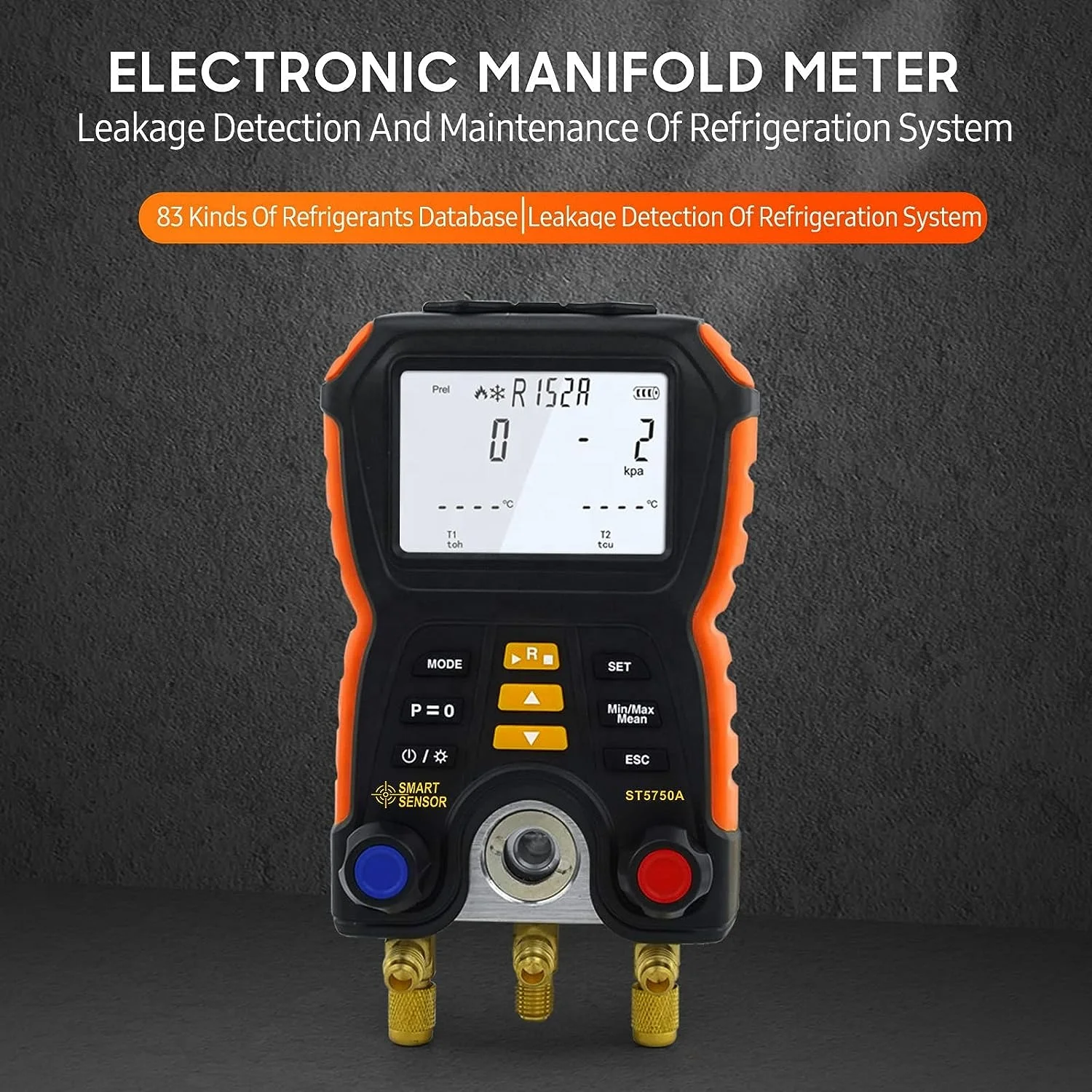 Refrigeration Vacuum Text Manifold Gauge Set Testo Digitalni Manometri Freon R410a R22 R134a R404a