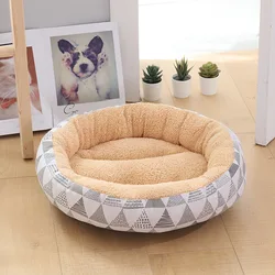 Best Selling Pet Pillow Cute Comfortable Lamb Wool Cat Bed Portable Sofa Small Dog Pet Bed