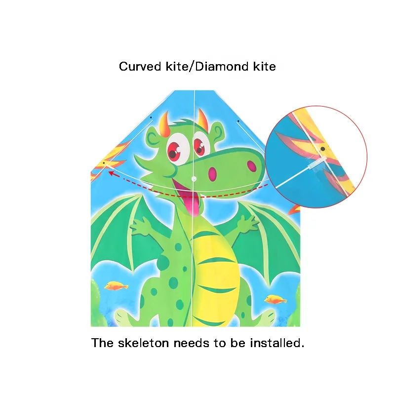 Low Price Factory Directly Provide Kite Delta Animal Fishing Rod  Kites for Kids  Plastic Kite