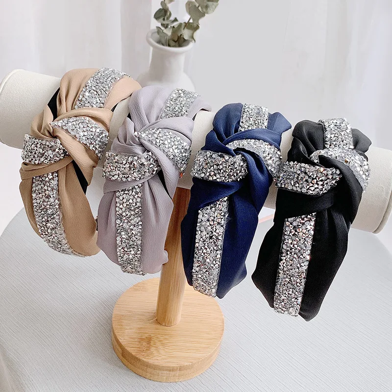 New European And American Hair Accessories Diamond Wide Hair Band - Buy Diamond Hairband,Cross Accessories Women Product on Alibaba.com