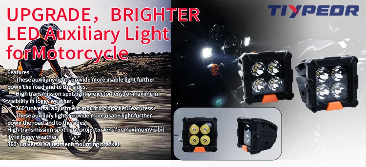 TIYPEOR Super Bright Work Light Upgrade Spotlight Spot Beam High Quality for Off-road ATV Fog Lamp Driving Auxiliary Headlight manufacture