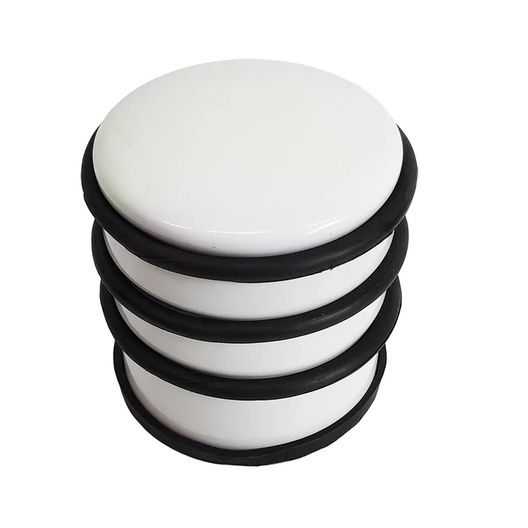 Round Heavy Weight Duty Door Stop Rubber Floor Protector Stopper Metal