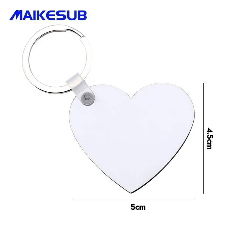 Customized Logo MDF Keychain with Metal Buckle Plastic Clip Single- Double-Sided for Decorative Objects Sublimation Keychain