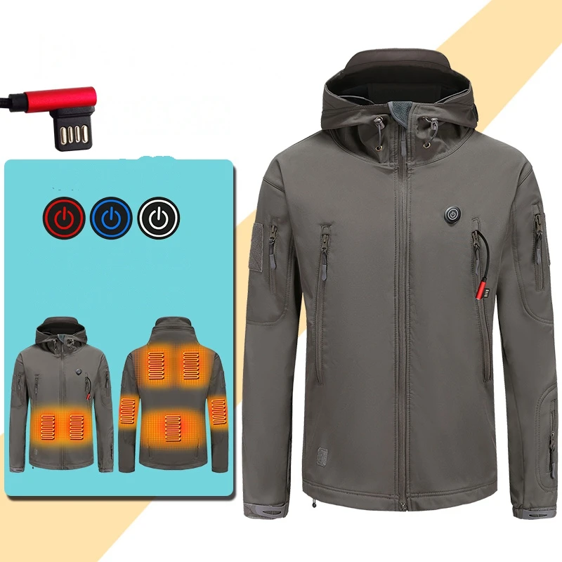 Usb Battery Powered Heated Winter Ski Women Men's Jacket Smart