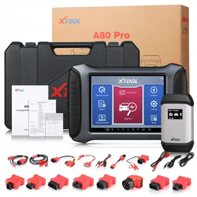 Original XTOOL A80 Pro Full System Diagnosis Tool Support Benz and BMW Online Programming Support 20 Special Functions Xtool A80