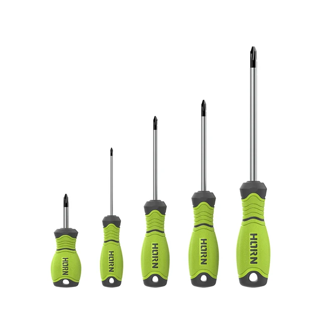 Wholesale Multi Functional Massage Handle Slotted Screwdriver Phillips Cross Screwdriver Orange Black Magnetic Screwdriver