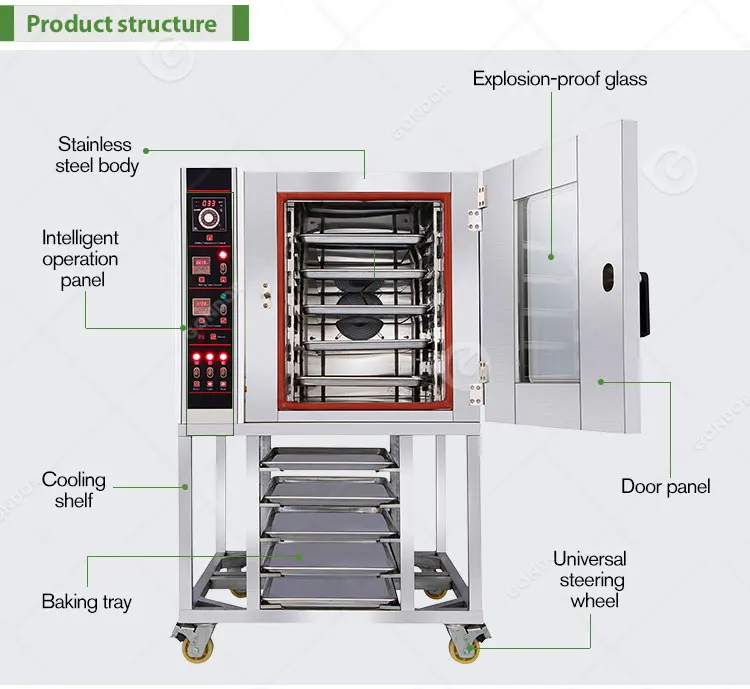 Commercial Convection Water Clean Bread Cheapest Pastry Oven Modular with Digital Contrils for Pastry Price