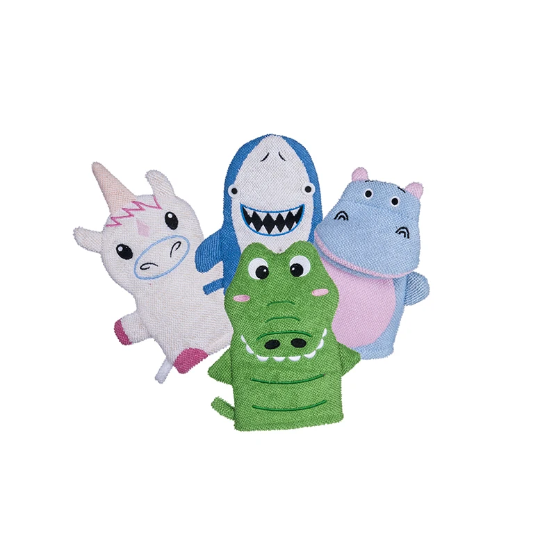 Children Bath Mitt Christmas Children Bath Gloves Scrubber For Kids