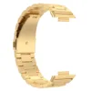 Gold-three-bead steel strap