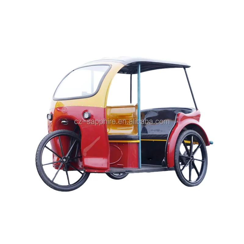 Made in China Customized Commercial Tricycles Rear Disc Brake Tuk Tuk E-rickshaw Electric 3 Wheel Electric Bike for Passenger