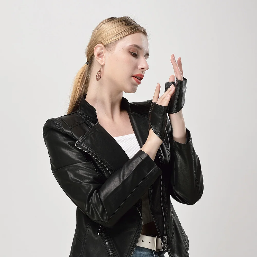 Летние дышащие кожаные перчатки для девочек