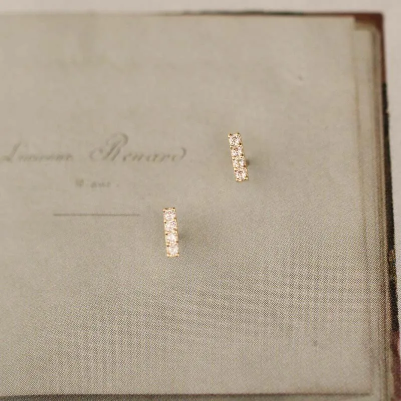 14k Solid Gold Earrings Real Gold Au585 Solid Gold Jewelry 14k Real