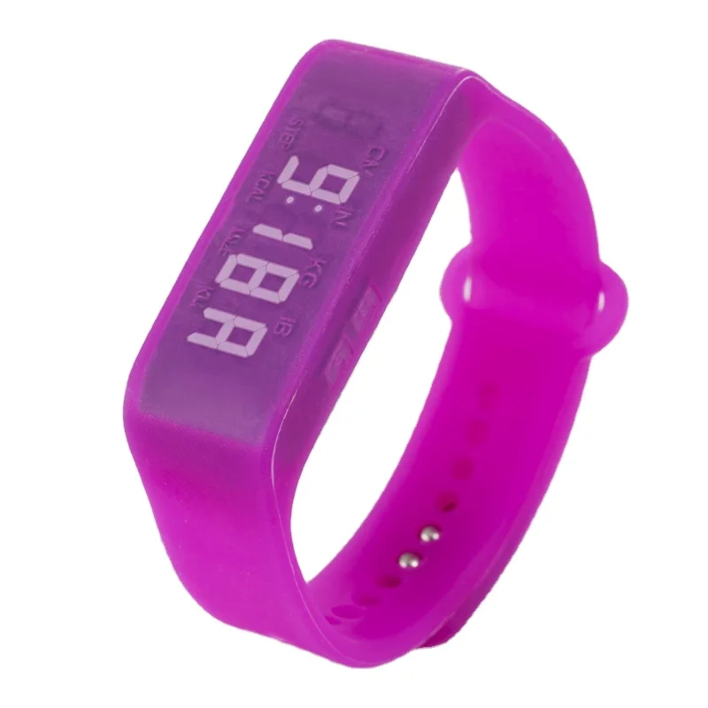 High Quality Multi-function LED display Run Tracker Sport Bracelet Smart Wristband sport watches Silicone Pedometer