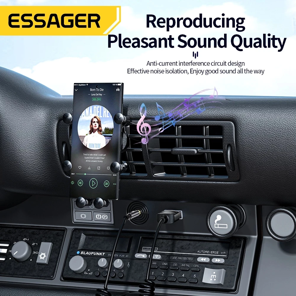 Esager USB синий зуб Aux адаптер ключ до 3 5 мм Джек аудио беспроводной автомобильный комплект громкой связи Bluetooth для автомобиля стерео приемник