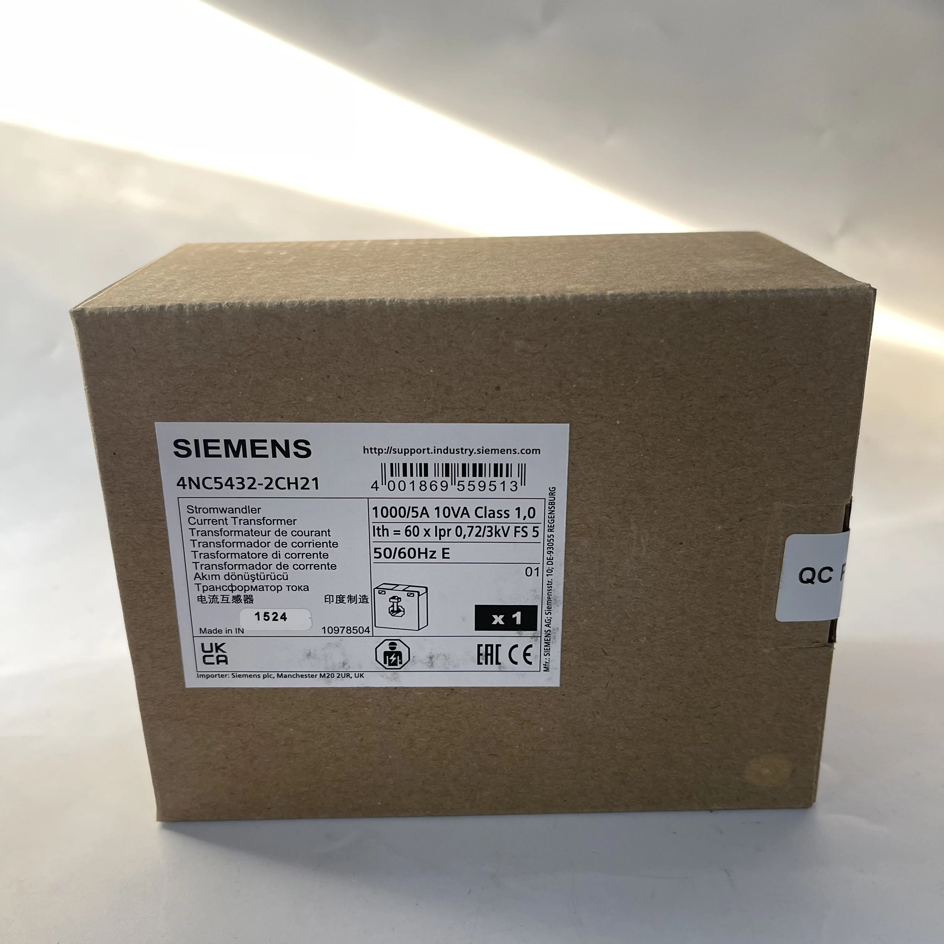 SIEMENS Current Transformer 4NC5432-2CH21