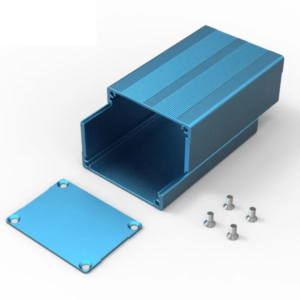 Custom Anodized Aluminium Enclosure Extruded Black Electronics Control Box Cases Extruded