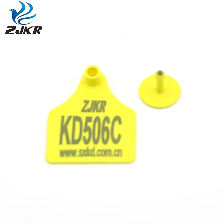 KED Factory Custom Laser Printing Farm Animal Equipment Identification Number Big Calf Cow Ear Tag for Bovine Cattle