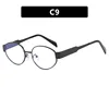 Silver frame, white lenses