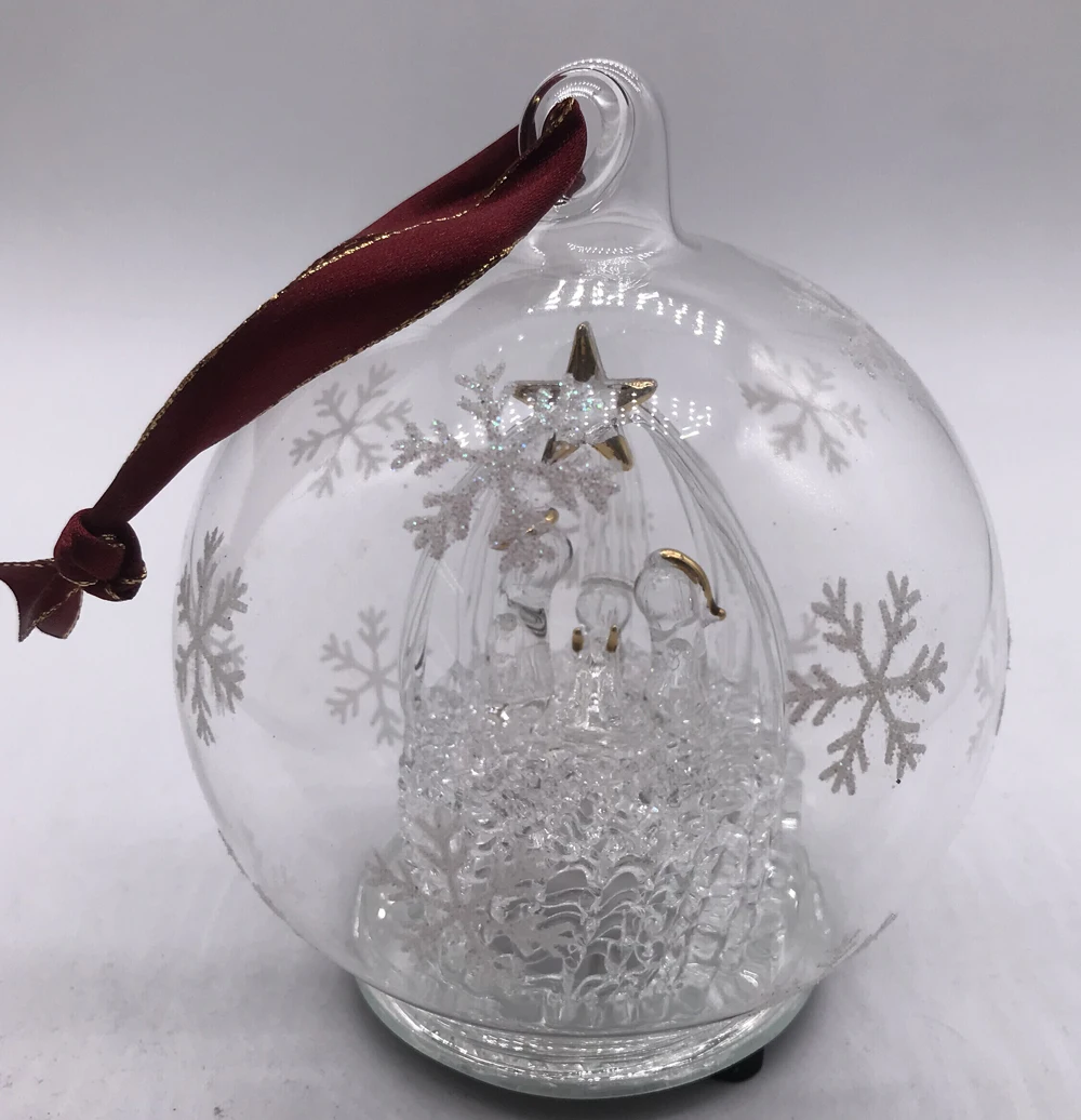 2023 hot sale fairy Christmas tree ornaments glass ball ornament manufacture