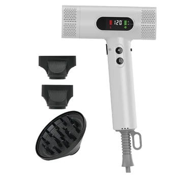 KooFex KF-8355B High Speed BLDC Hair Dryer with LCD Display Fast Drying 40 Million Negative Ions Brushless Motor Hair Blow Dryer