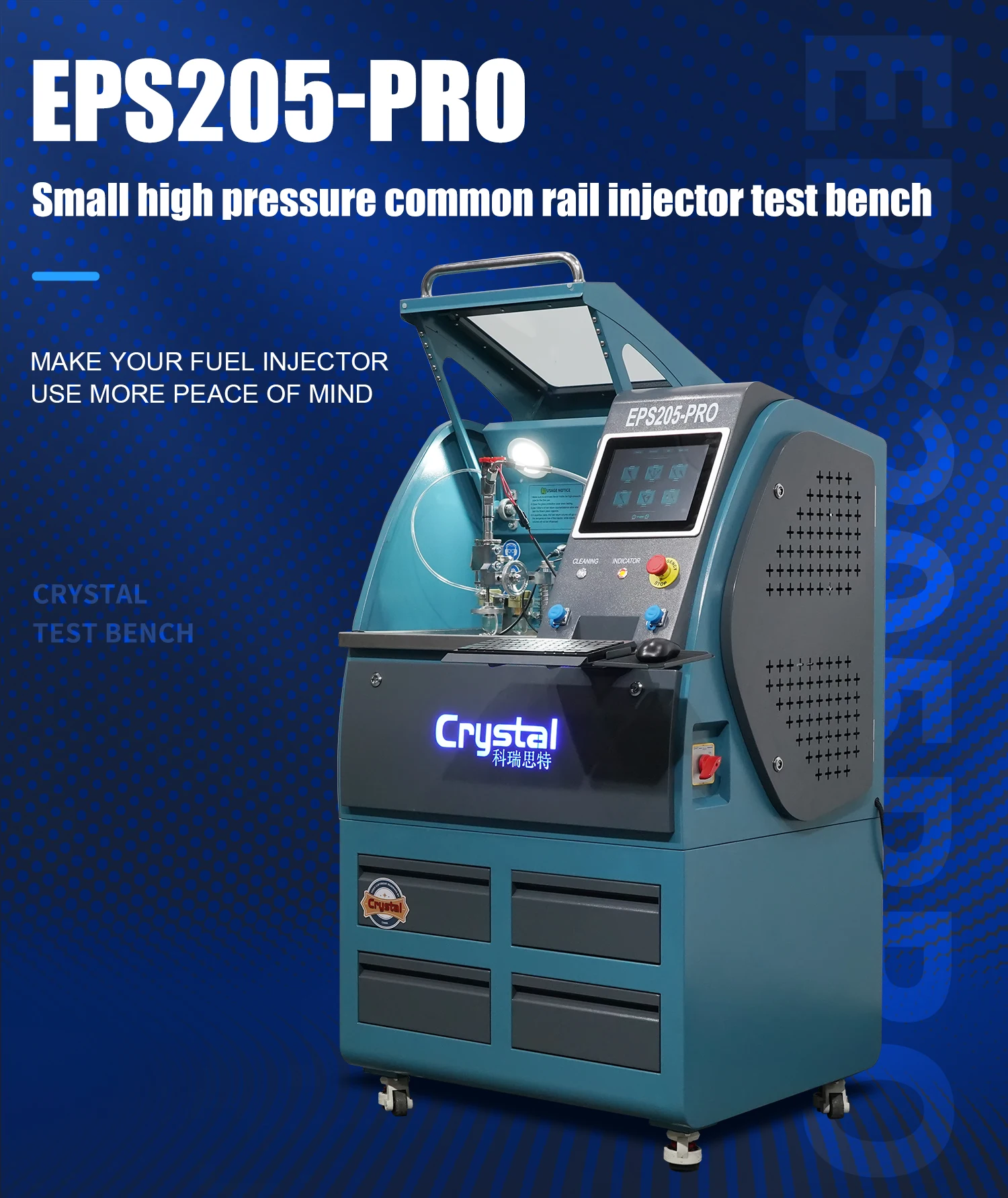 Accurate common rail injector tester diesel injectable test bench testing equipment EPS205-PRO