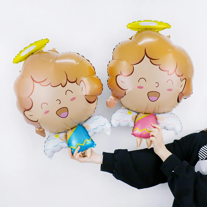 Baby Angel Baptism Foil Balloon - Perfect for Baby Showers